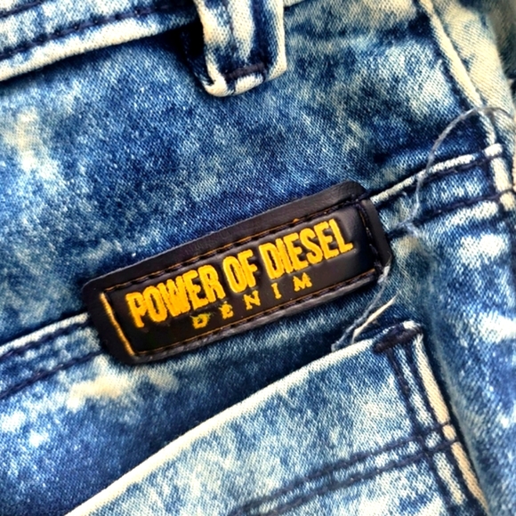 Power of Diesel Denim Destroyed Slim Skinny-Fit Jeans Size 28 - Picture 11 of 12